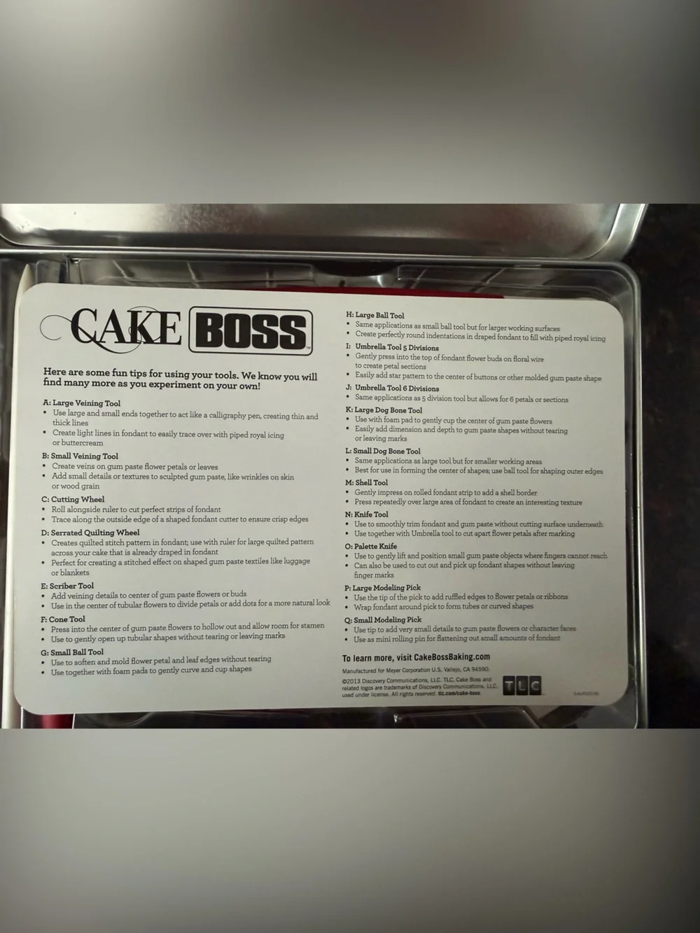 Cake Boss 10-piece fondant and gum paste tool kit